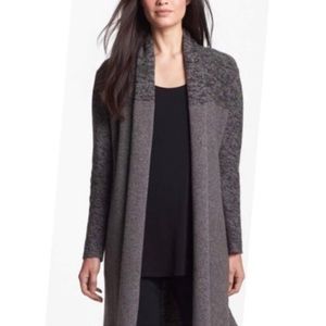 Eileen Fisher yak wool open front cardigan